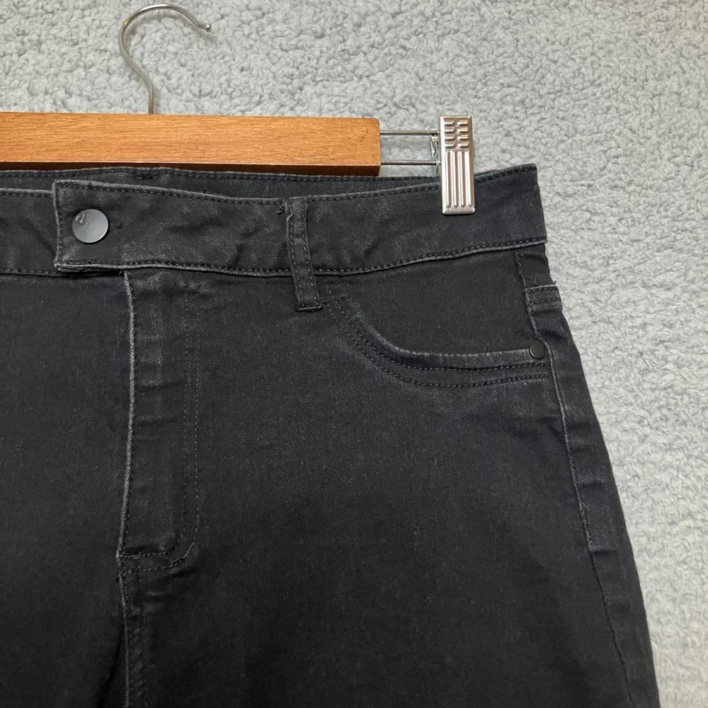 d.jeans High Rise Repreve Jeans Women 10 Black Denim Skinny Stretch Minimal‎